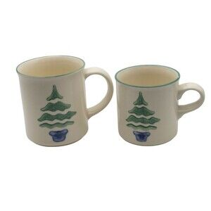 Pfaltzgraff Nordic Christmas Mug and Matching Flat Cup